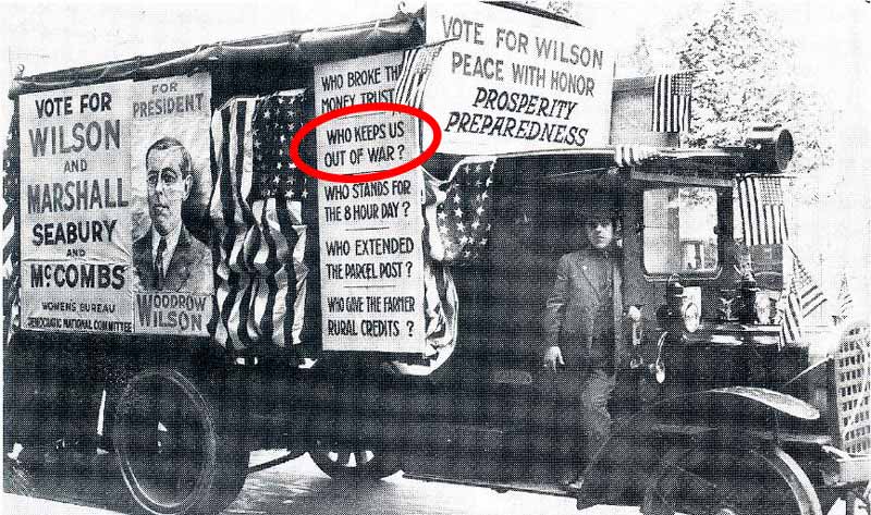 Woodrow Wilson Keeps Us Out Of War