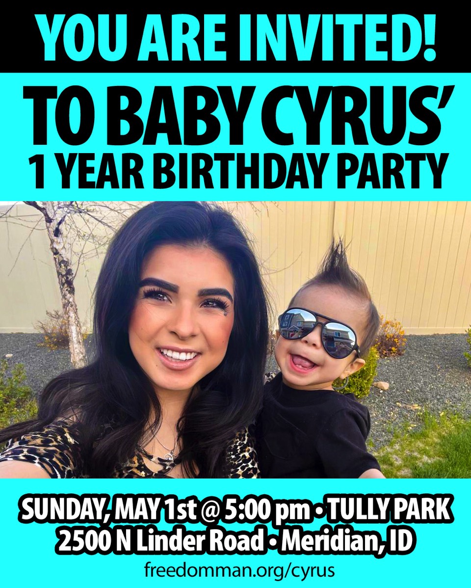 Baby Cyrus Party Invitation